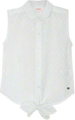 

FS Mini Klub Casual Cotton Top(White, Pack of 1