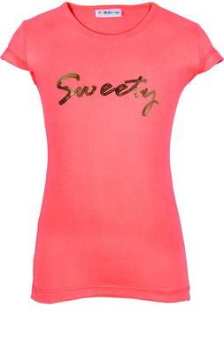 

Lil Orchids Girls Casual Cotton Top(Pink, Pack of 1, Blossom berry
