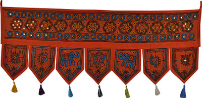 

Lal Haveli Modern Attractive Cotton Decorative Door Valance Hanging Toran(Cotton Febric)