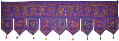 

Lal Haveli Ethnic Rajasthani Beautiful Handmade Bandhanwar Toran(Cotton)