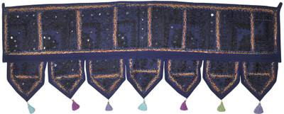 

Lal Haveli Ethnic Handmade Mirror Embroidered Door Decoration Door Hanging Toran(Cotton)