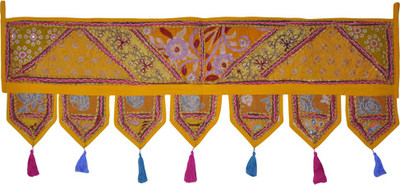 

Lal Haveli Ethnic Patchwork With Embroidery Door Hanging Toran(Cotton)