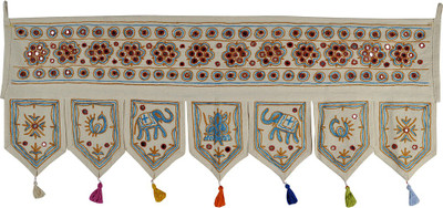 

Lal Haveli Modern Attractive Cotton Decorative Door Valance Hanging Toran(Cotton Febric)