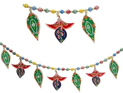 

Creativity Centre Wooden Leaf Door hanging Toran(Wooden)