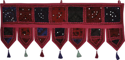 

Lal Haveli Handmade Embroidered Patch Work Cotton Door Hanging Toran(Cotton)