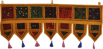 

Lal Haveli Ethnic Patchwork Cotton Door Valance Decorative Toran(Cotton)