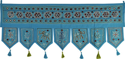 

Lal Haveli Traditional Handmade Bandhanwar Door Valance Door Decoration Toran(Cotton Febric)