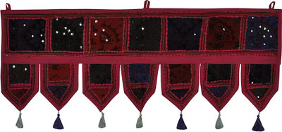 

Lal Haveli Handmade Beads and Embroidery Work Door Valance Cotton Toran(Cotton)