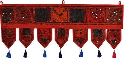 

Lal Haveli Handmade Cotton Tapestry Toran Decorative Wall / Toran(Cotton)