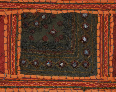 

Lal Haveli Handmade Embroidery Design Cotton Door Valance Hanging Toran(Cotton)