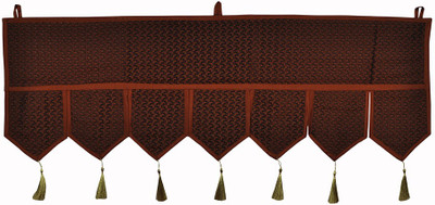 

Lal Haveli Modern Attractive Floral Silk Hanging Window Valance Door Decor Toran(Silk)