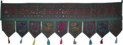 

Lal Haveli Ethnic Rajasthani Beautiful Handmade Bandhanwar Toran(Cotton)