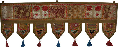

Lal Haveli Lal Haveli Handmade Patchwork Wall Tapestry Door Hanging Toran(Cotton)