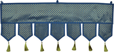 

Lal Haveli Handmade Floral Silk Bandhanwar Window Valance Door Decoration Toran(Silk)
