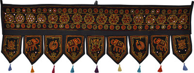

Lal Haveli Ethnic Handmade Decorative Cotton Door Valance Hanging Toran(Cotton)