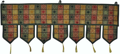 

Lal Haveli Ethnic Brocade Work Door Hanging For Door Decor Toran(Silk)