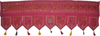 

Lal Haveli Ethnic Rajasthani Beautiful Handmade Bandhanwar Toran(Cotton)