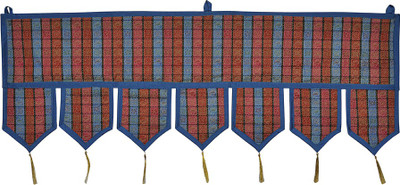 

Lal Haveli Handmade Silk Wall Tapestry Toran Toran(Silk)