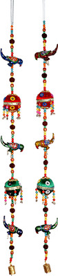 

Lal Haveli Hanging Bedroom Animal Art Metal Door Decoration Toran(Metal)