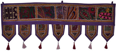 

Lal Haveli Ethnic Handmade Beautiful Khambadiya Hanging Home Décor Toran(Cotton)