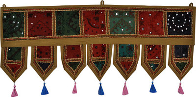

Lal Haveli Handmade Cotton Tapestry Toran Decorative Wall / Toran(Cotton)