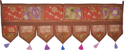 

Lal Haveli Ethnic Patchwork With Embroidery Door Hanging Toran(Cotton)