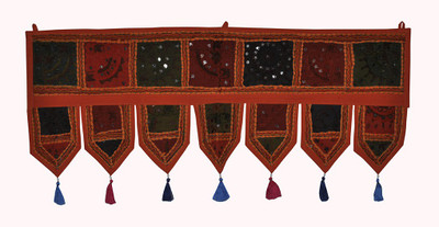 

Lal Haveli Door Décor Handmade Cotton Valance Hanging Toran(Cotton)