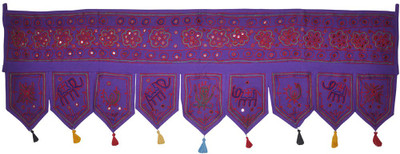 

Lal Haveli Etnic Rajasthani Handmade Hanging Toran(Cotton)