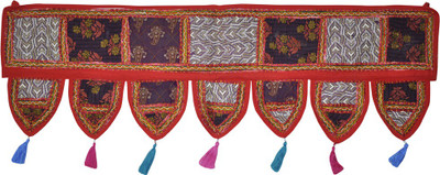 

Lal Haveli Ethnic Patchwork With Embroidery Door Hanging Toran(Cotton)