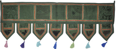

Lal Haveli Ethnic Handmade Patchwork With Embroidered Work Door Hanging Toran(Cotton)