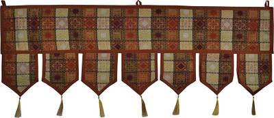 

Lal Haveli Beautiful Paisley Design Brocade Work Silk Door Valance Decorative Toran(Silk)