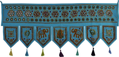 

Lal Haveli Traditional Handmade Bandhanwar Door Valance Door Decoration Toran(Cotton Febric)