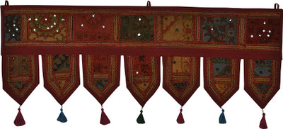 

Lal Haveli Handmade Embroidery Design Cotton Door Valance Hanging Toran(Cotton)