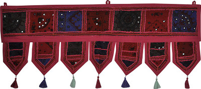 

Lal Haveli Handmade Khambadiya Design Cotton Door Valance Hanging Toran(Cotton)