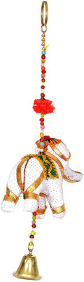

Little Jaipur Fabric Elephant with Bell Door Hanging Set Toran(Fabric)