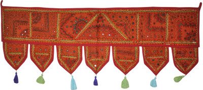 45% OFF on Lal Haveli Ethnic Handmade Mirror Embroidered Door Decoration Door Hanging Toran(Cotton)