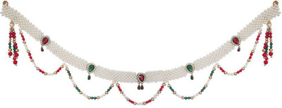 

Creativity Centre Prosperous Traditional Colorful Bandanwar Door Hanging Toran(Pearl, crystals, beads)