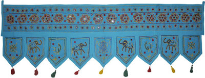 

Lal Haveli Beautiful Handmade Cotton Bandhanwar for Decoration Toran(Cotton)