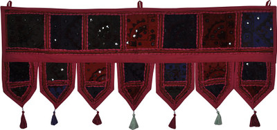 

Lal Haveli Modern Beads Work Embroidery Design Cotton Door Valance Hanging Toran(Cotton)
