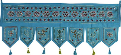

Lal Haveli Traditional Handmade Bandhanwar Door Valance Door Decoration Toran(Cotton Febric)