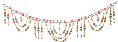 

eCraftIndia Decorative Beads Colorful Bandarwal Toran(Beads, Cotton Laces, Fancy Stones)