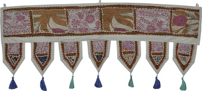 

Lal Haveli Ethnic Traditional Handmade Window Valance Bandhanwar Door Decoration Toran(Cotton)