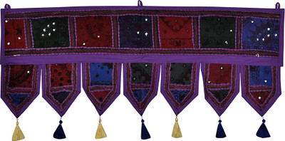 

Lal Haveli Handmade Cotton Tapestry Toran Decorative Wall / Toran(Cotton)