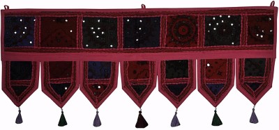 

Lal Haveli Vintage Handmade Patch Work Embroidered Cotton Door Valance Hanging Toran(Cotton)