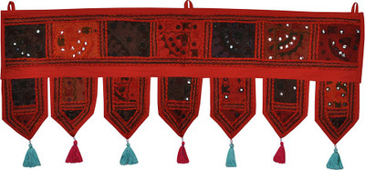 

Lal Haveli Handmade Cotton Tapestry Toran Decorative Wall / Toran(Cotton)