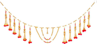 

Creativity Centre Toran(Velvet cloth, metal beads, Pearl)