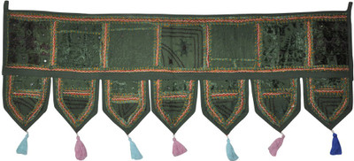 

Lal Haveli Ethnic Handmade Patchwork With Embroidered Work Door Hanging Toran(Cotton)