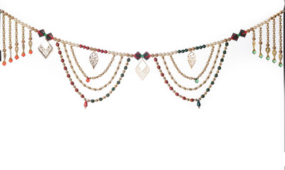 

eCraftIndia Decorative Beads Colorful Bandarwal Toran(Beads, Cotton Laces, Fancy Stones)