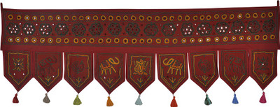 

Lal Haveli Modern Attractive Cotton Decorative Door Valance Hanging Toran(Cotton Febric)