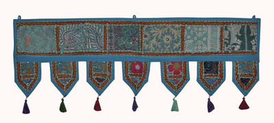 

Lal Haveli Traditional Handmade Bandhanwar Window Valance Door Decoration Toran(Cotton)